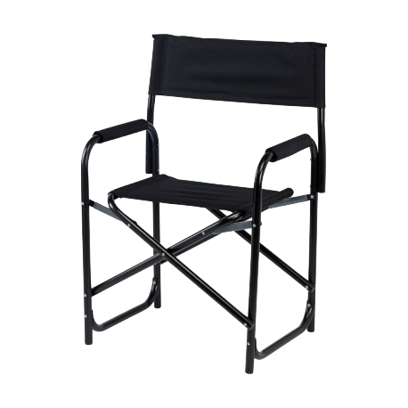 Folding black E-Zup armchairs